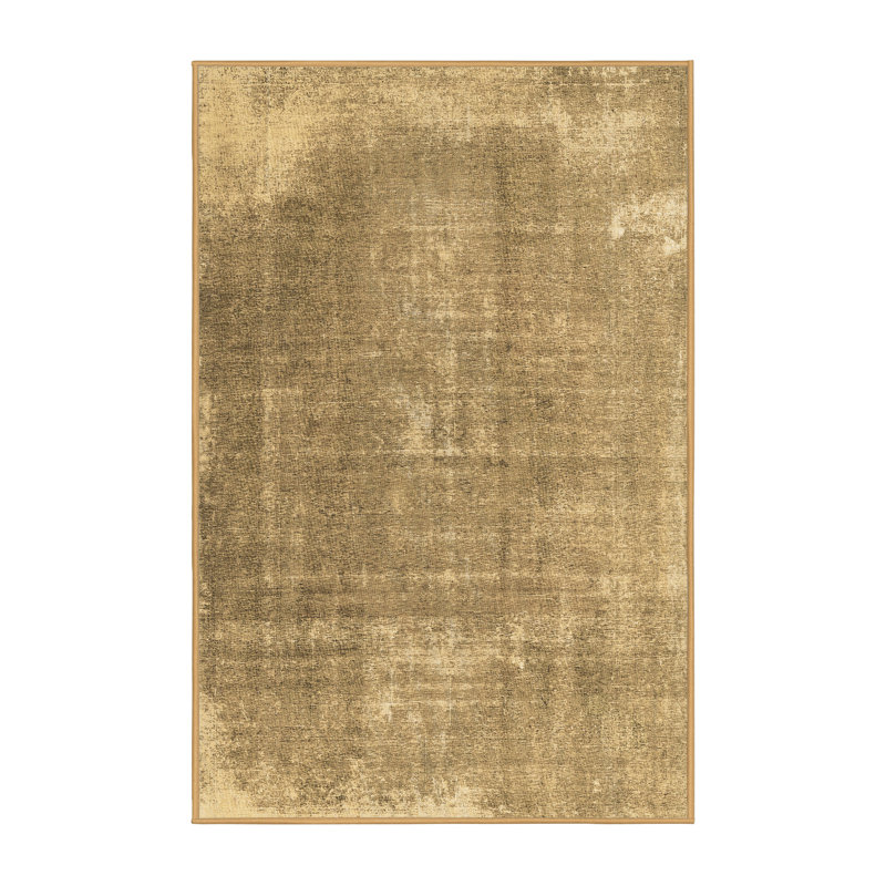 Washable Abstract Indoor Rug, Rectangle 2' x 4'