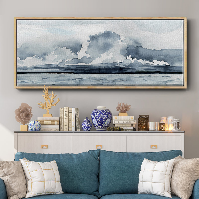 Passing Rain Storm II- Framed Canvas