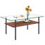 Modern glass coffee table-130837465