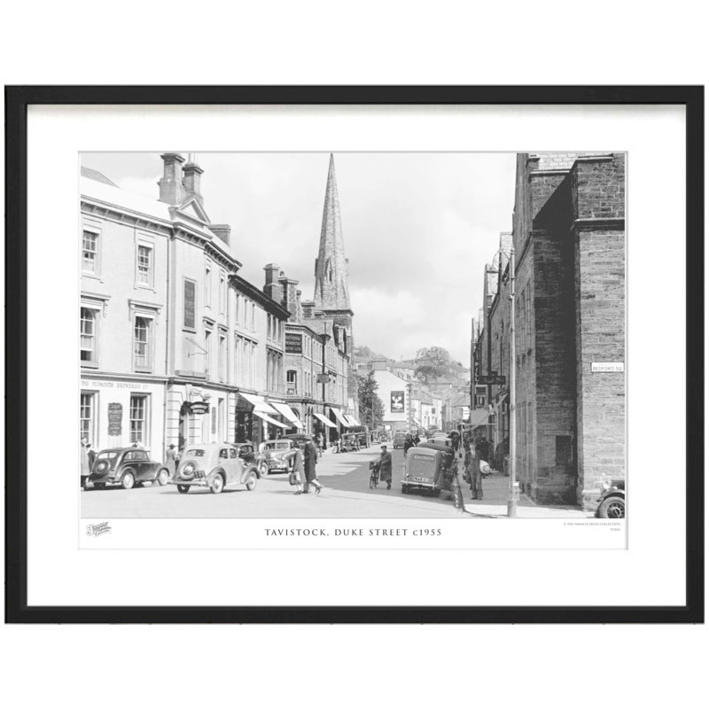 Tavistock, Duke Street C1955 by Francis Frith - Single Picture Frame Print, 60cm H x 80cm W x 2.3cm D