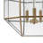 3 - Light Clear Glass Geometric Octagonal Pendant Light