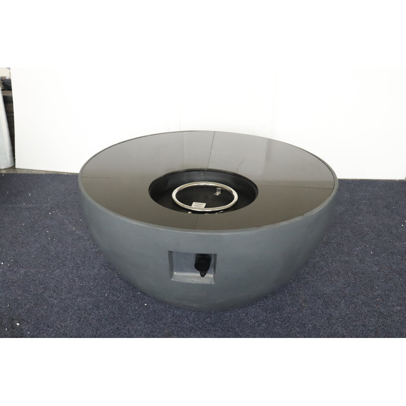 Maxman Round Concrete Propane Smokeless Fire Pit Table