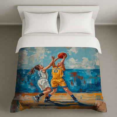 Basketball Game Action Duvet Covers