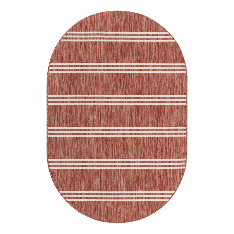 Jill Zarin Anguilla Indoor/Outdoor Rug, Oval 5'3" x 8'