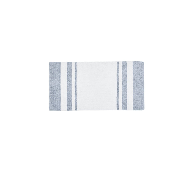 Tapis de bain réversible en coton