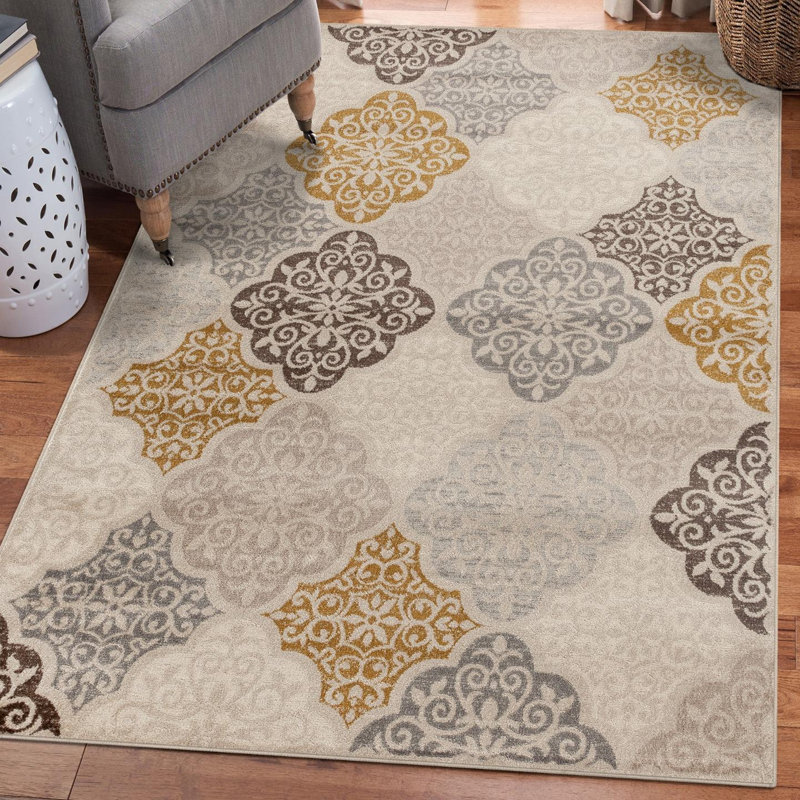 Matrix Floral Indoor Rug, Rectangle 8' x 10'