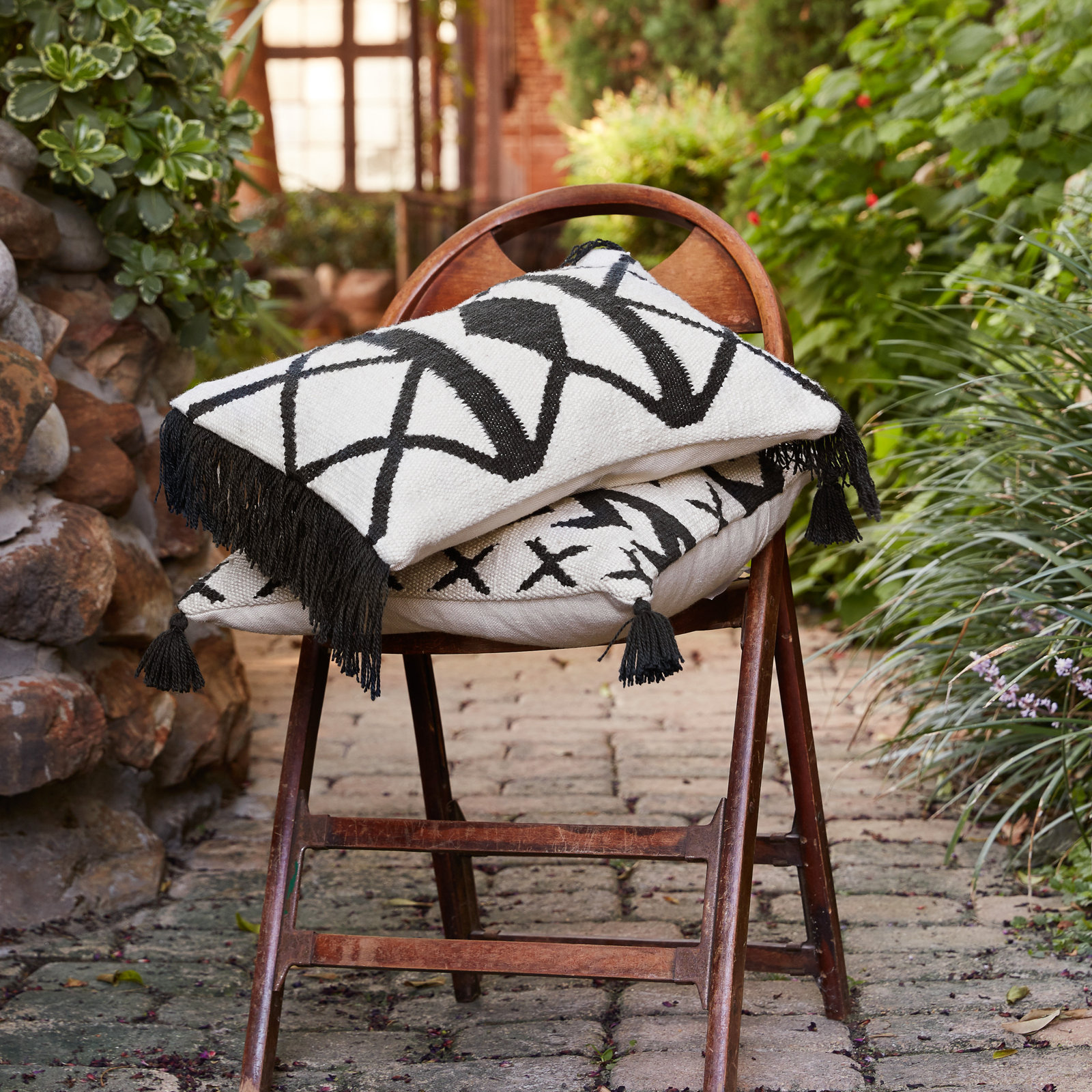Bartlet Square Outdoor Throw Pillow