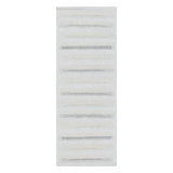 Rug & Kilim’S Scandinavian Runner Rug In White And Gray With Stripes