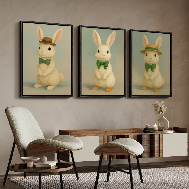 Art mural encadré, rétro, antique, classique pour chambre à coucher - 16 po x 24 po x 3 panneaux, Noir, H 24 po x l 16 po