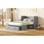 Lit escamotable double avec port USB et grand tiroir