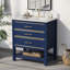 Armoire de meuble-lavabo moderne avec lavabo, ouverture ouverte et 2 tiroirs-1288728299