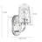 Saratoga 12" H 1-Light Steel Armed Vanity Sconce with Glass Shade-1842445832