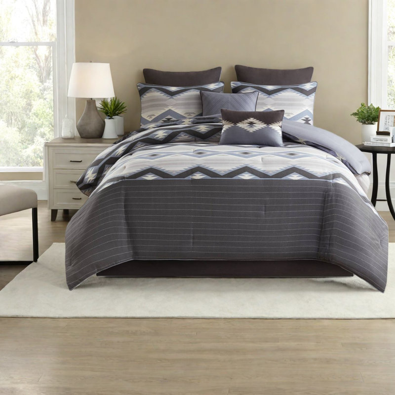 Piece Full Bedding Sets Polyester Rustic Modern Comfort For Home