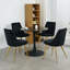 Chaise de salle à manger en velours moderne-426389403