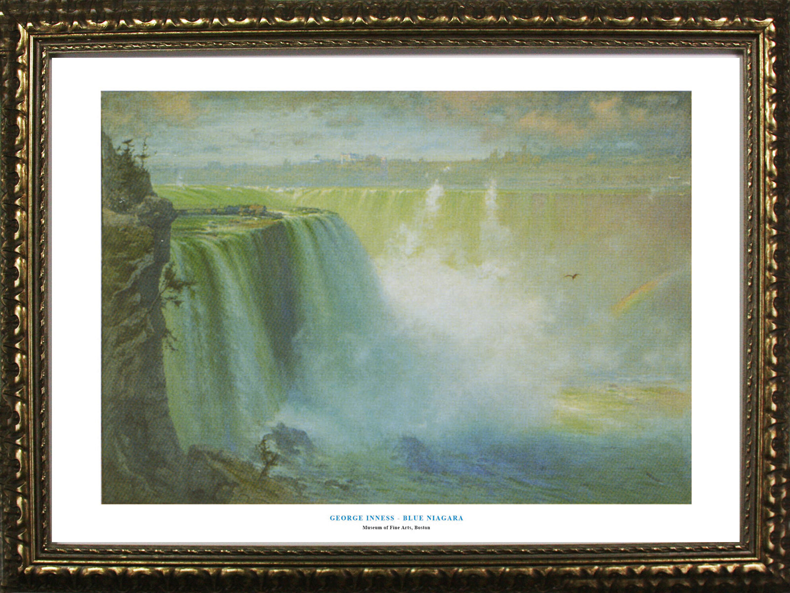 Buy Art For Less Museum Masters 'Blue Niagara by George Innes Framed ...