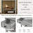 Barbe Narrow Console Table, Slim Sofa Table Sideboards Buffets with Three Storage Drawers and Bottom Shelf-1331804029