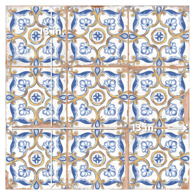 Kings Campania 13 In. X 13 In. Ceramic Floor And Wall Tile
