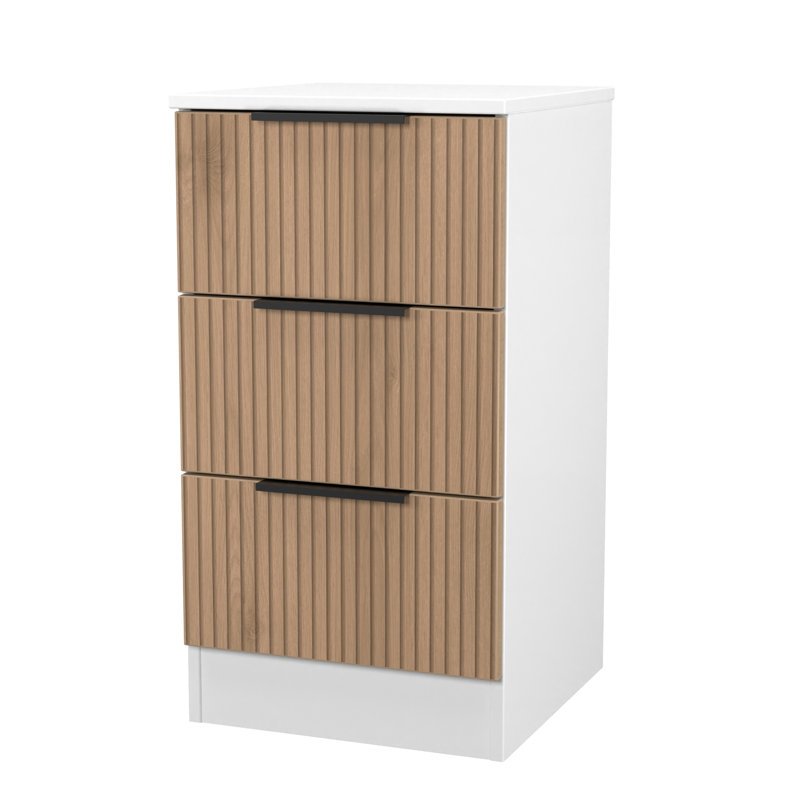 37cm W Manufactured Wood Bedside Table