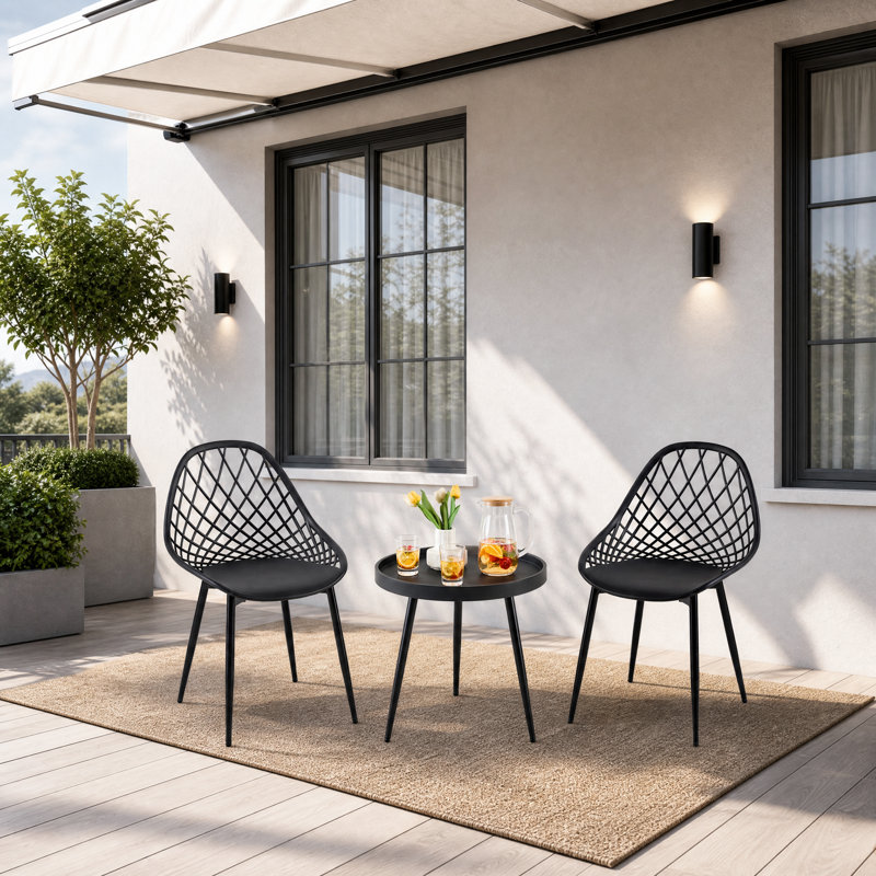 Abrahamsville 2 - Person Patio Dining Set with Round Table