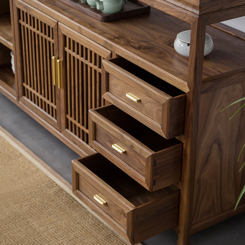 Buffet rétro de style chinois minimaliste