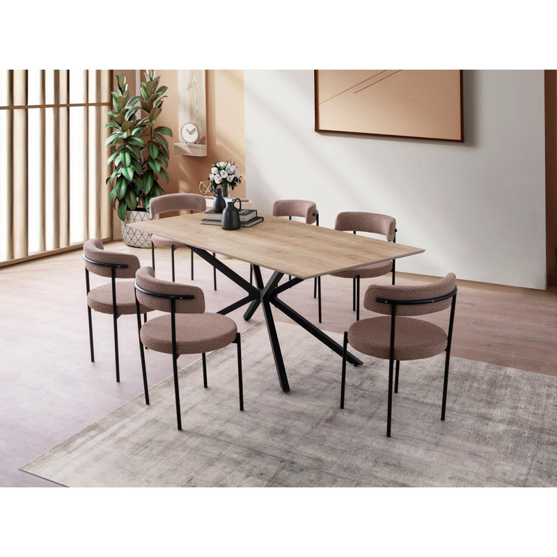 Ferro Beech Rectangular Dining Table