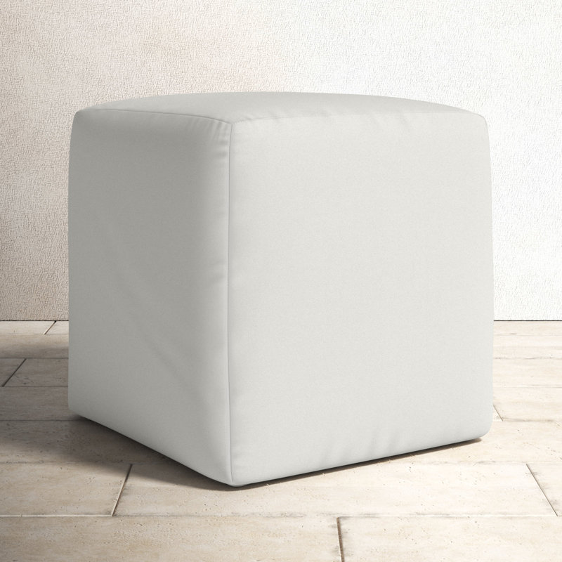 Repose-pieds Edan avec coussin Sunbrella, Toile Sunbrella® naturel