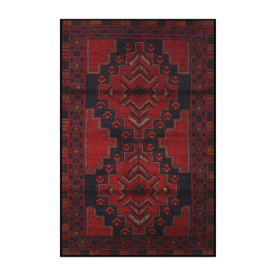 Tapis rouge à motif sud-ouest
