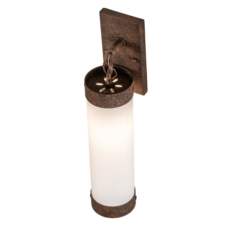 4" Wide Cilindro Textrene Wall Sconce