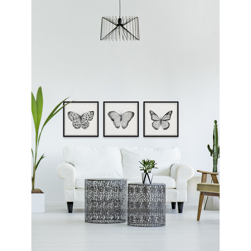 Gowans Spread Your Wings And Fly - Ensemble de 3 cadres photo, H 18 po x l 18 po x P 1,5 po