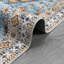 Tapis rétro antidérapant à motif floral lavable à la machine Vintage-621309216