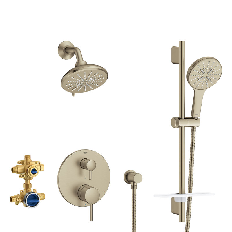 Ensemble de douche à pression équilibrée Timeless, Nickel brossé