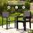 9-Piece Outdoor Dining Set with Rectangular Table and 8 Stackable  Textile Chairs, Brown