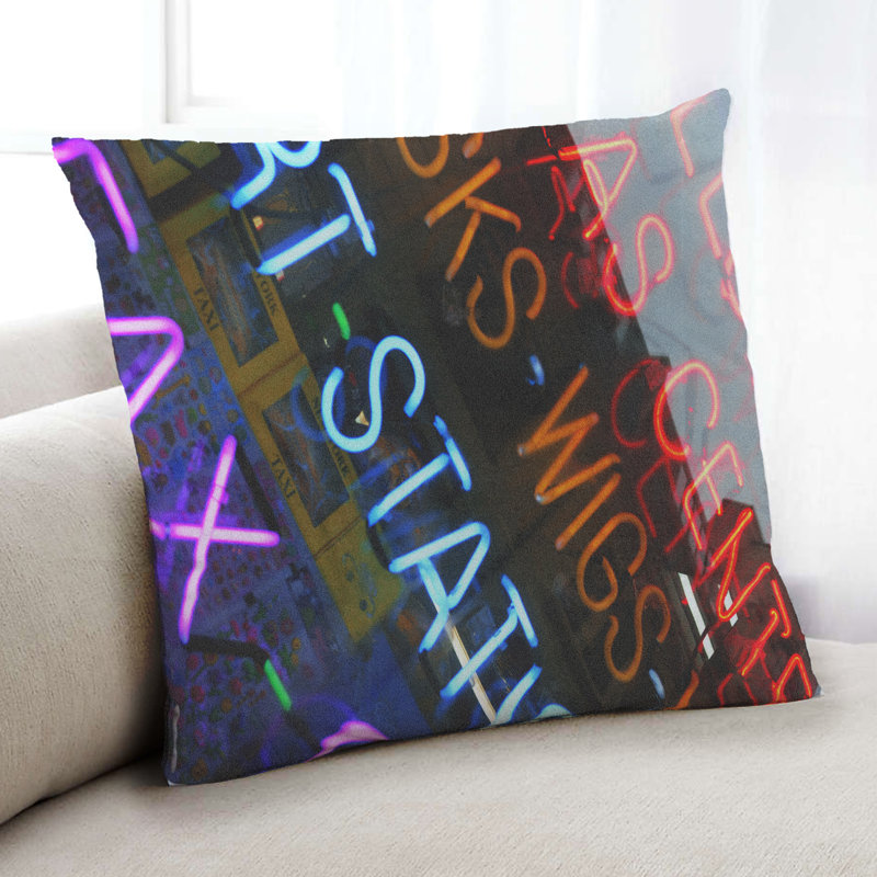 Coussin Neon Neon 18, Microsuède