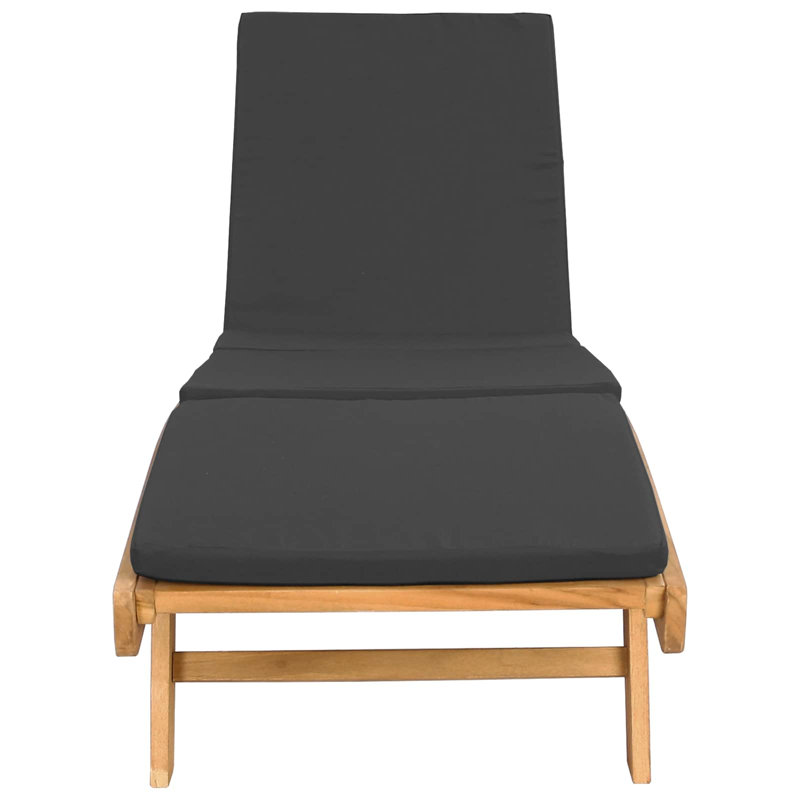 Outdoor Lounge Chair, Black