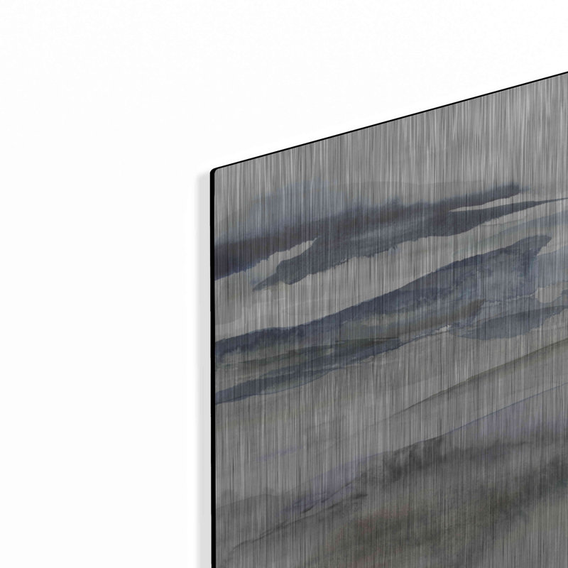 Art mural en métal Ivy Bronx «Neutral Salt Spray I» par Victoria Borges, H 16 po x l 12 po