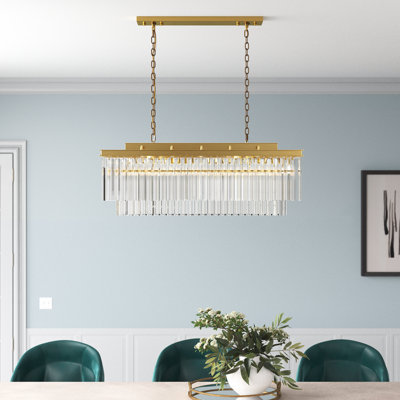 Lustre linéaire en cristal 12 lumières Dahlonega