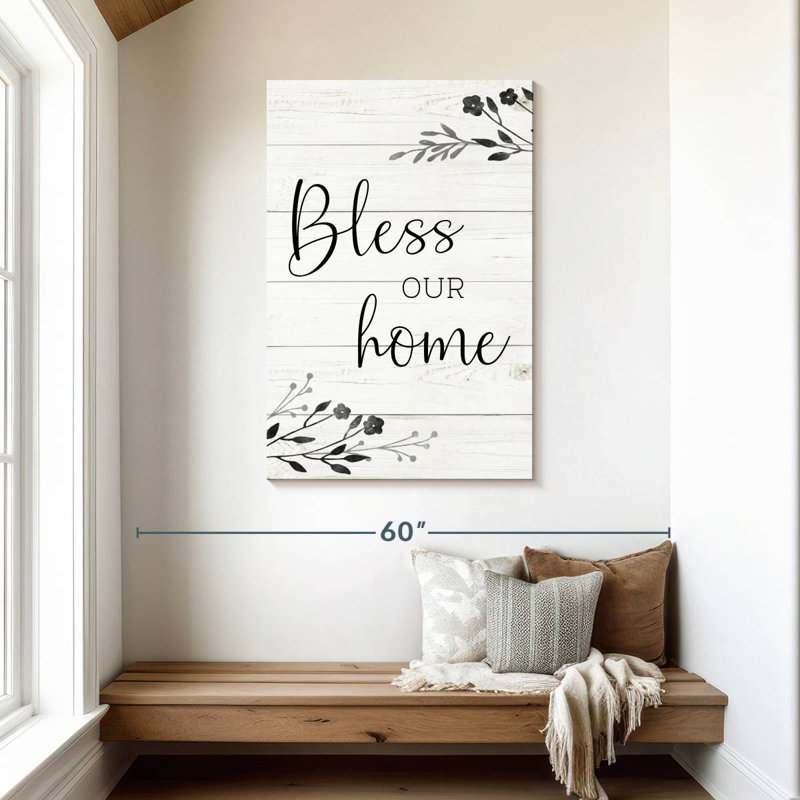 Kema Bless Our Home Wall Sign, 45" H x 30" W