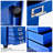 File Cabinet With Mini Size Metal File Organizer Document Organizer, 10 Tier With 10 Drawer For Home Office, Office Desk File Blue
