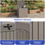 Edrosie Inc 31 Gallon Resin Lockable Deck Box,Light Brown-129105490
