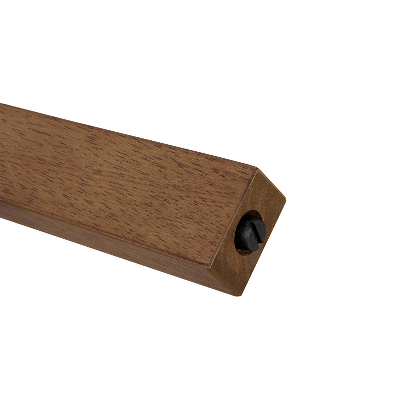 Tabourets de bar rembourrés en bois d'hévéa de style Mid-Century Lunara, Green Velvet/Dark Walnut, 2
