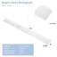 Dosseret de meuble-lavabo blanc 61 pouces Carrara