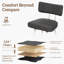 Ensemble de tabourets de bar pivotants à hauteur de comptoir, tabourets de comptoir de cuisine en cuir de 26 po pour îlot de cuisine-1582188998-1582188997