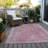 Machine Washable Indoor/Outdoor Xhevrie Pink Rug-2093318146