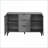 Sideboard Buffet Cabinet with 3 Drawers &amp; 2 Doors, 47.2" Slate Gray Particle Board Storage Cabinet | Living Room | Traditional-1632742786