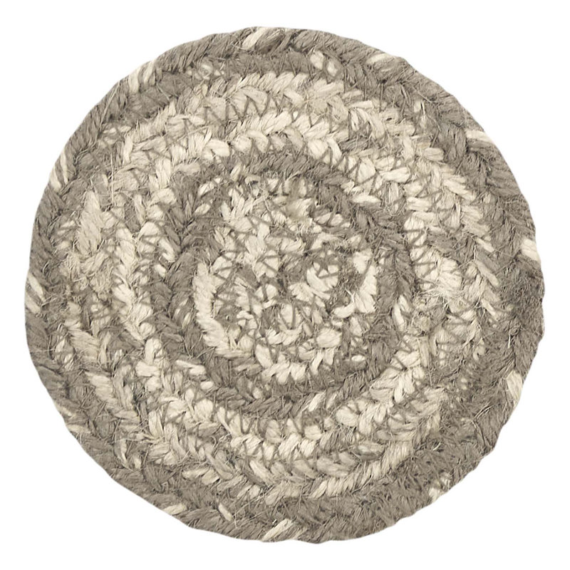 Jute Round 6 Piece Coaster Set