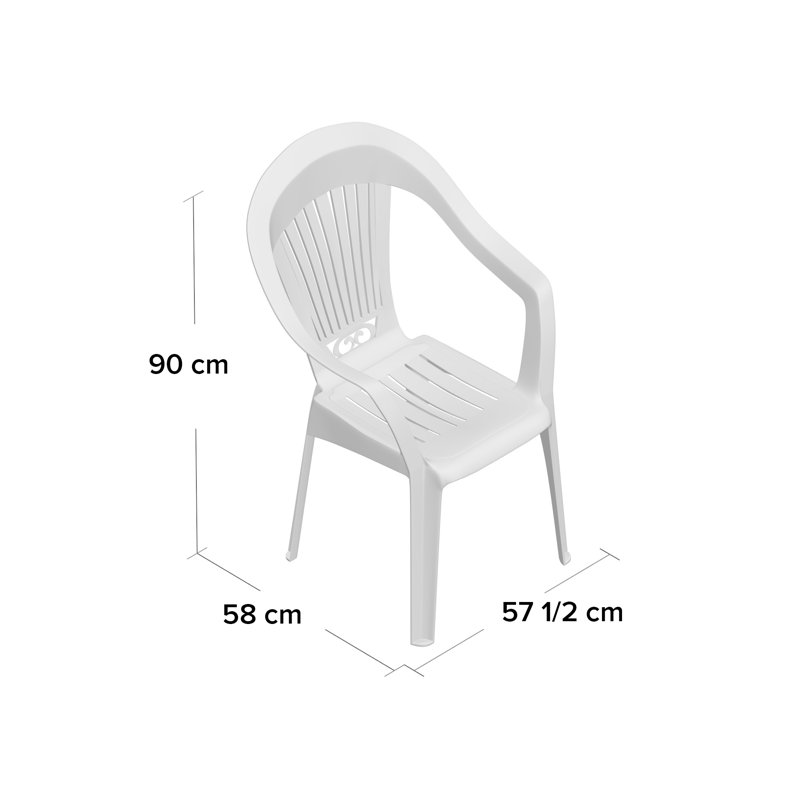 Kali Stacking Patio Dining Armchair