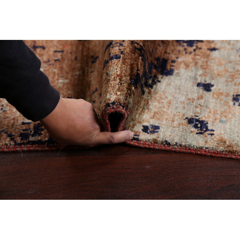 One-of-a-Kind 4'2" X 6' New Age Area Rug in