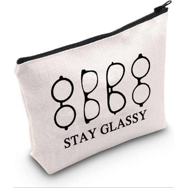 Optometrist Stay Glassy Zipper Cosmetic Bag East Urban Home