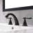 2-handle Bathroom Faucet with Drain Assembly