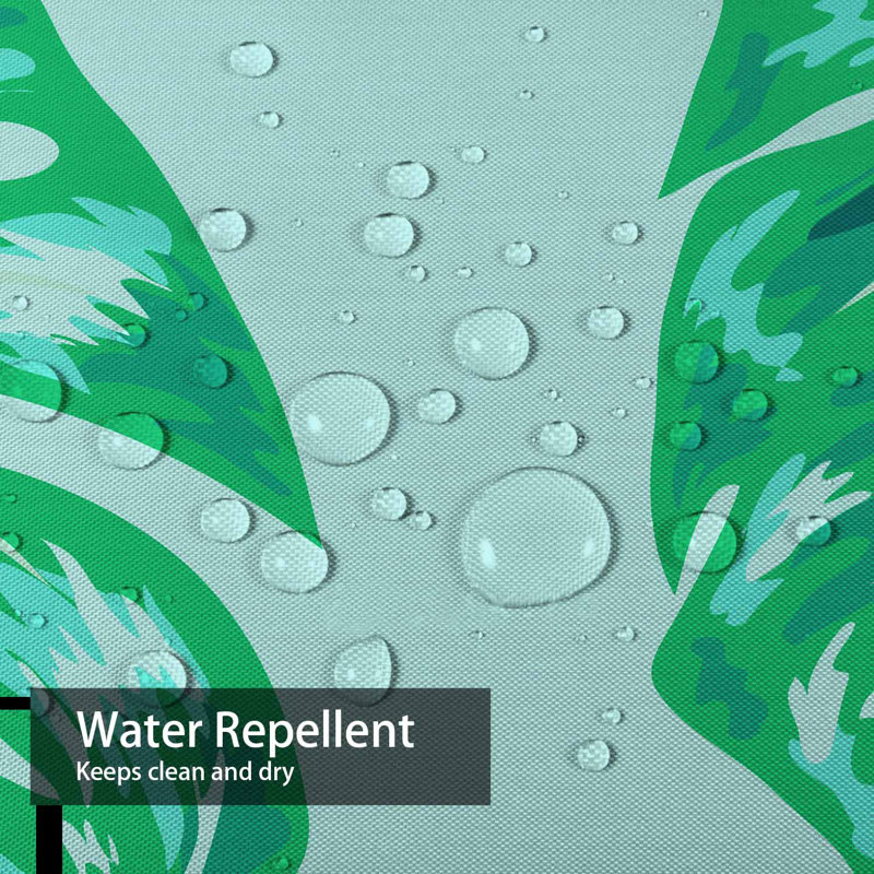 Feuille tropicale Monstera, toile de fond, magnifique rideau de douche botanique bleu californien avec 12 crochets